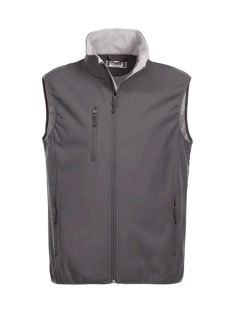 020911 Clique Softshell Gilet With Left Chest & Back Logo