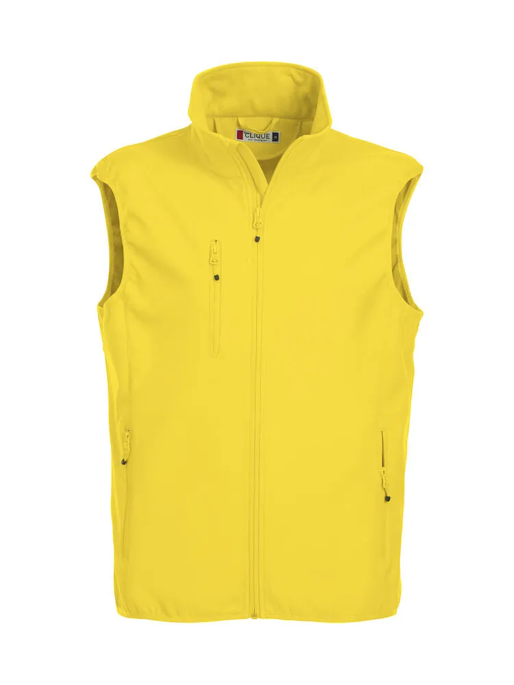 020911 Clique Softshell Gilet With Left Chest & Back Logo