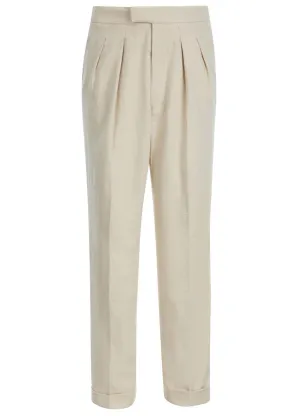 1940s Vintage Gadabout Linen Fishtail Trousers