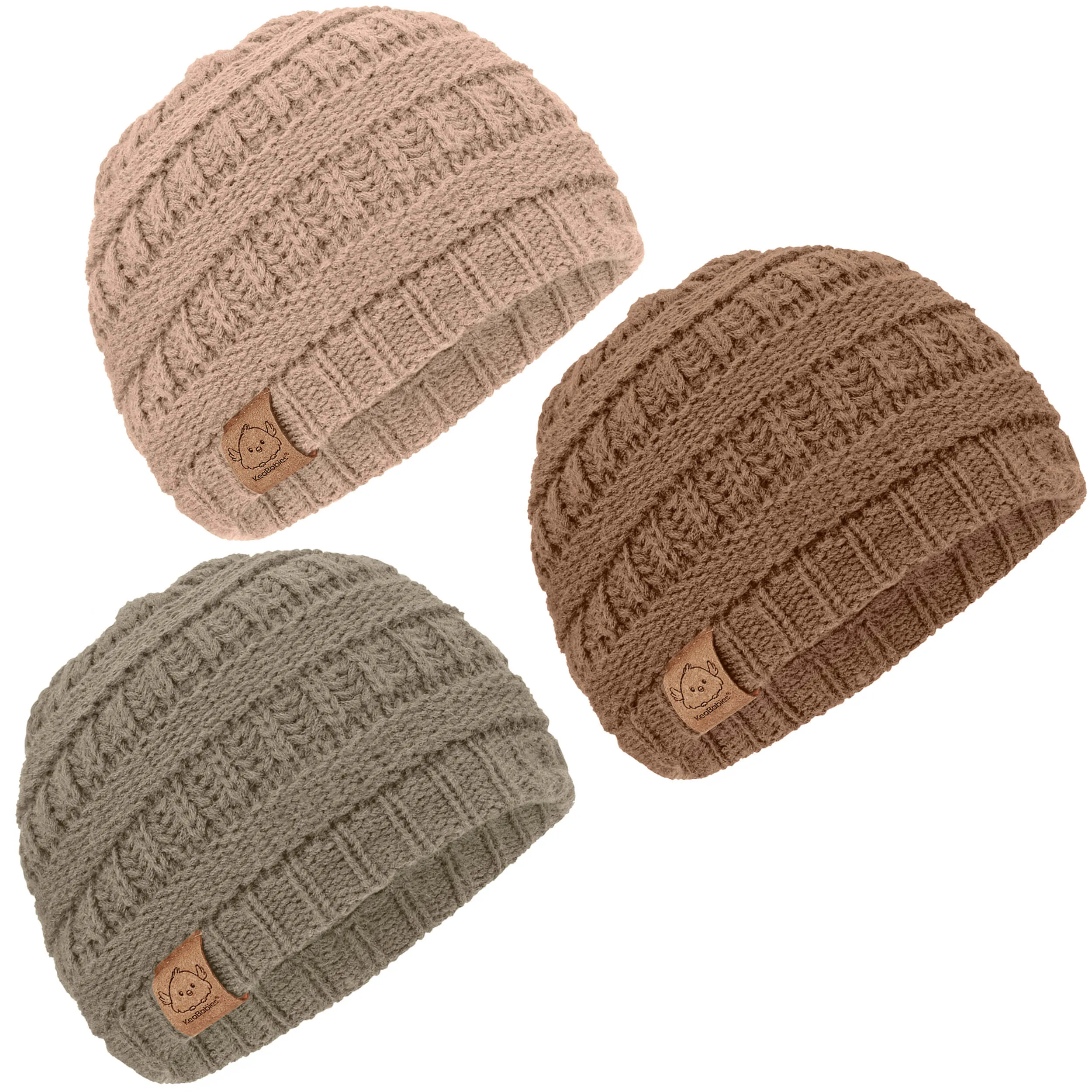 3-Pack Warmzy Baby Beanies