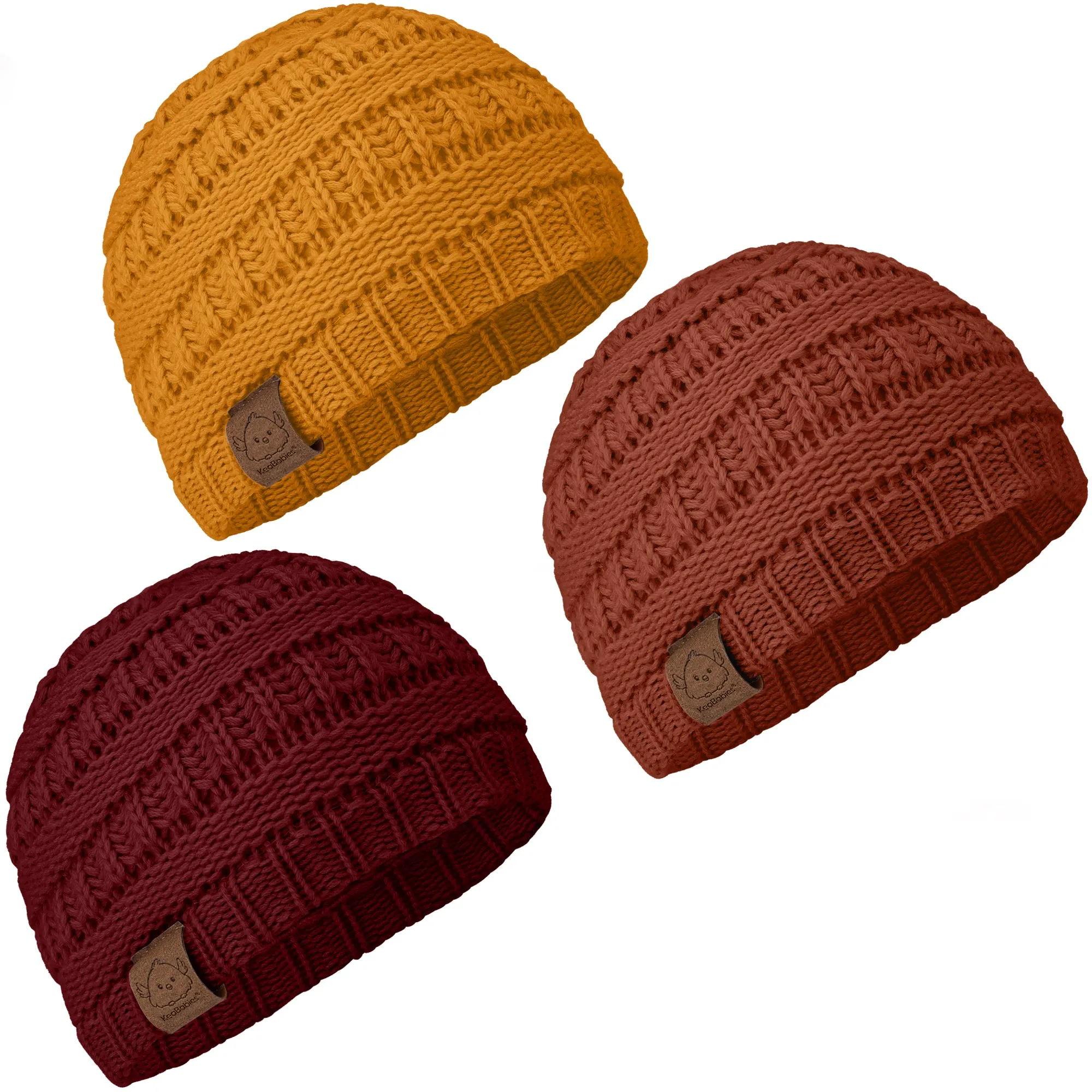 3-Pack Warmzy Baby Beanies