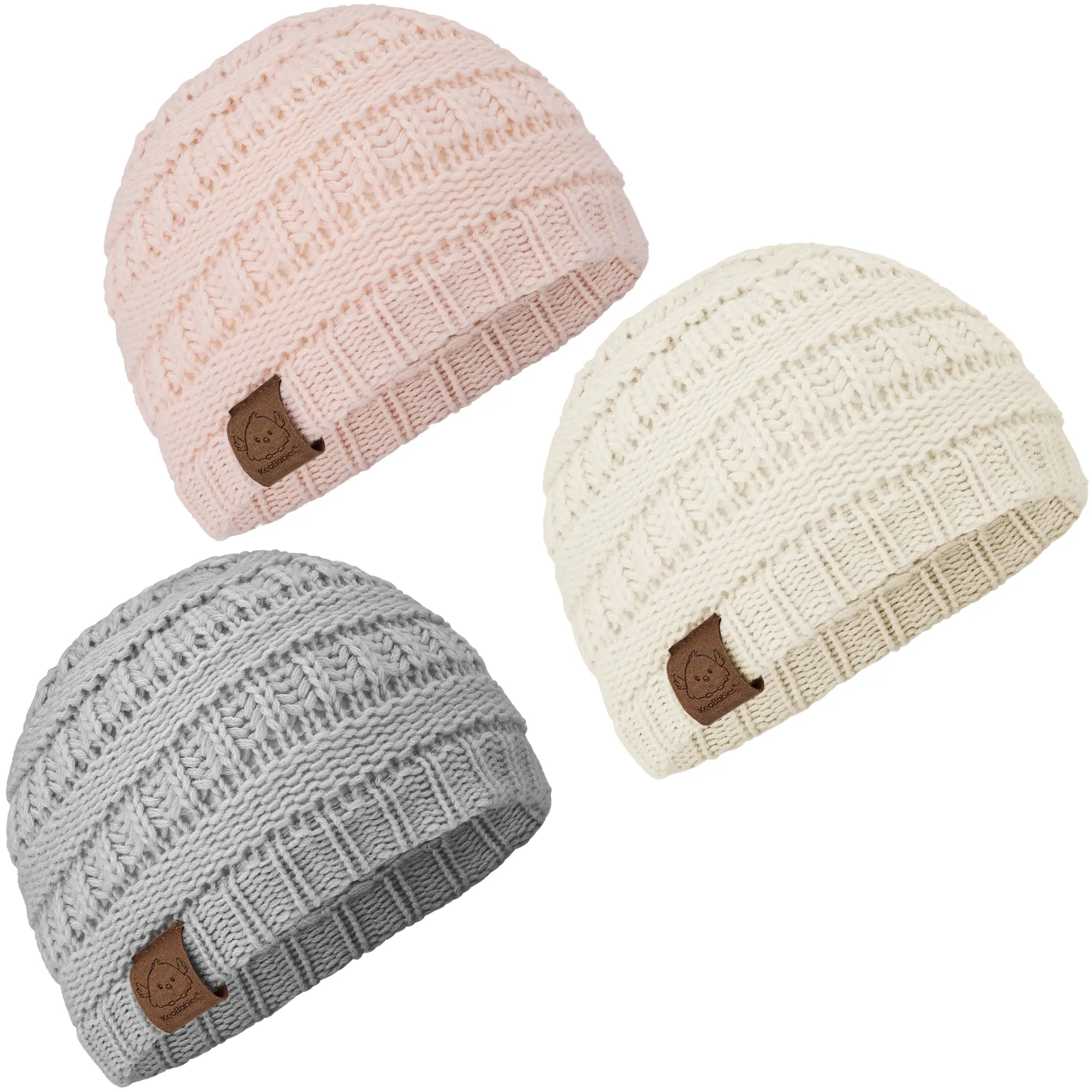 3-Pack Warmzy Baby Beanies