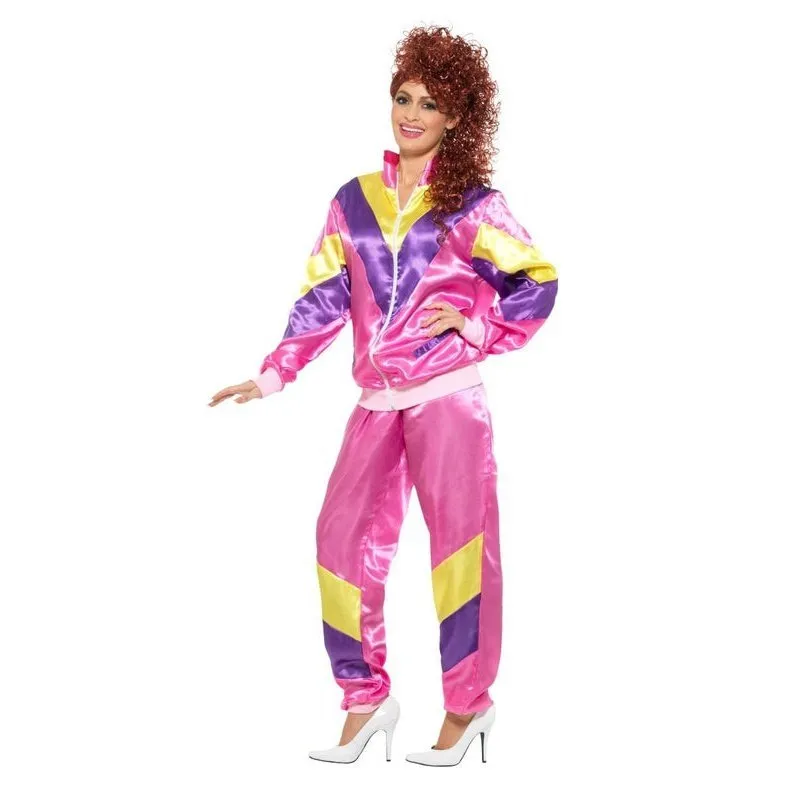 80s Height Of Fashion Shell Suit Costume, Ladies