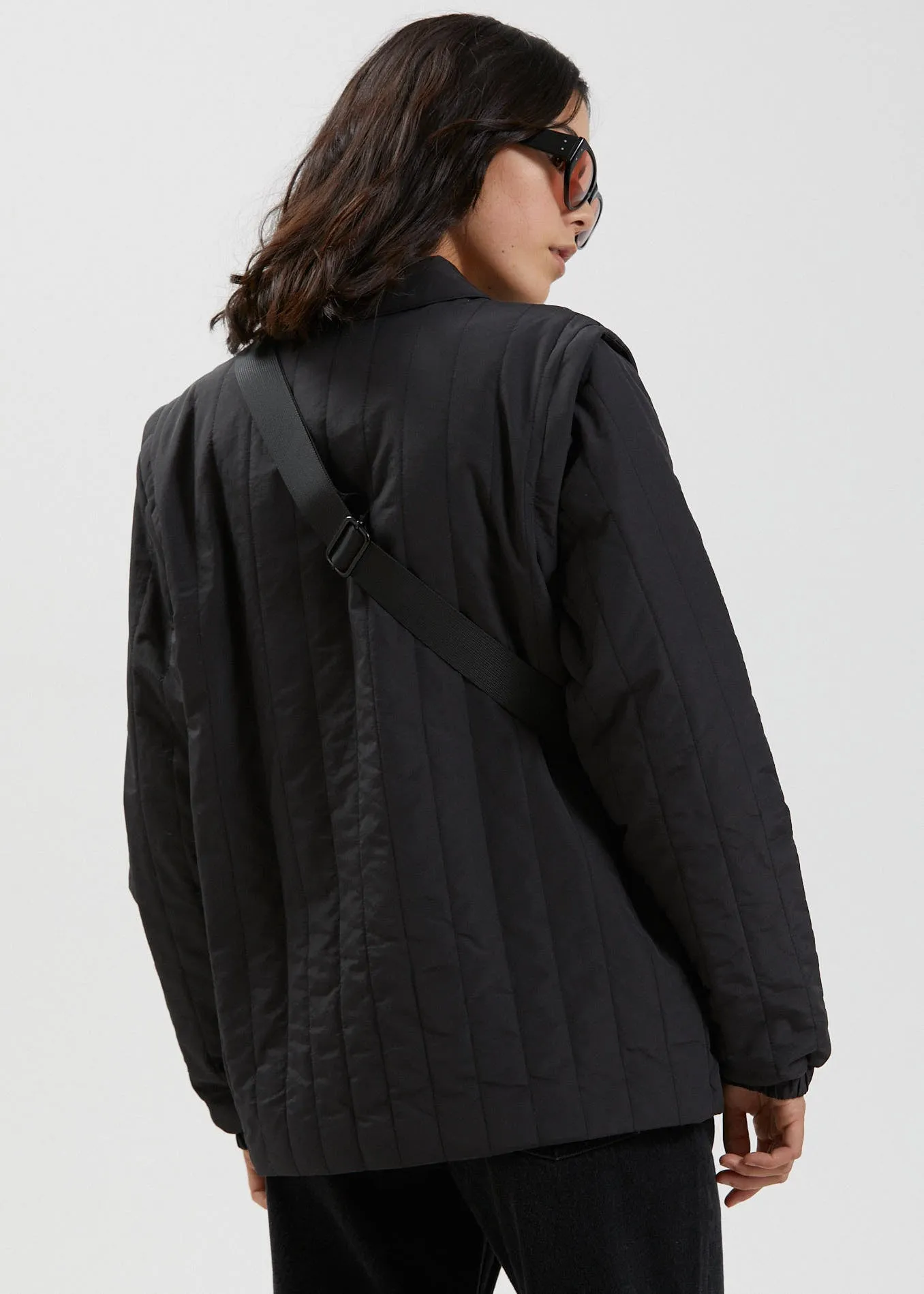 AFENDS Unisex Maddock - Unisex Quilted Jacket - Black