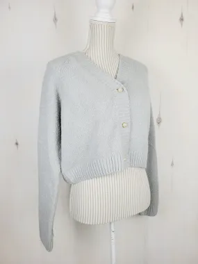 ARDENES LIGHT GREY CARDIGAN LADIES MEDIUM PRE-LOVED