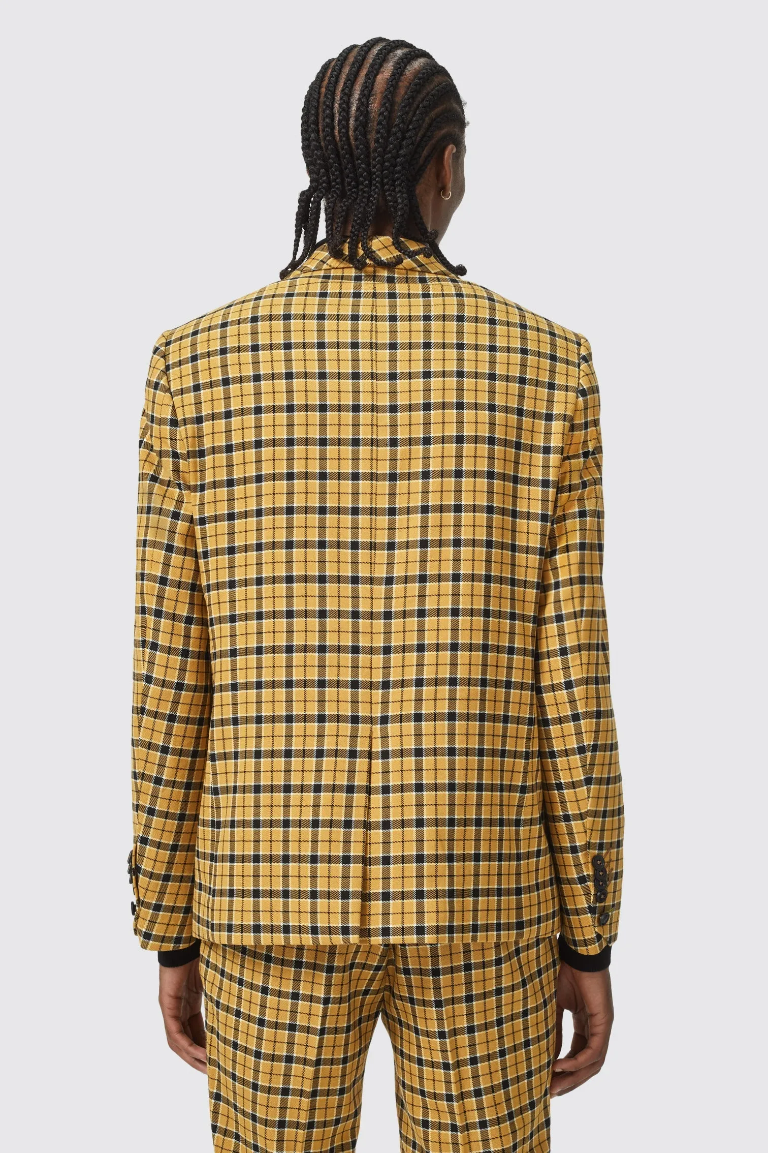 Austen Slim Fit Check Mustard Suit - ARCHIVE