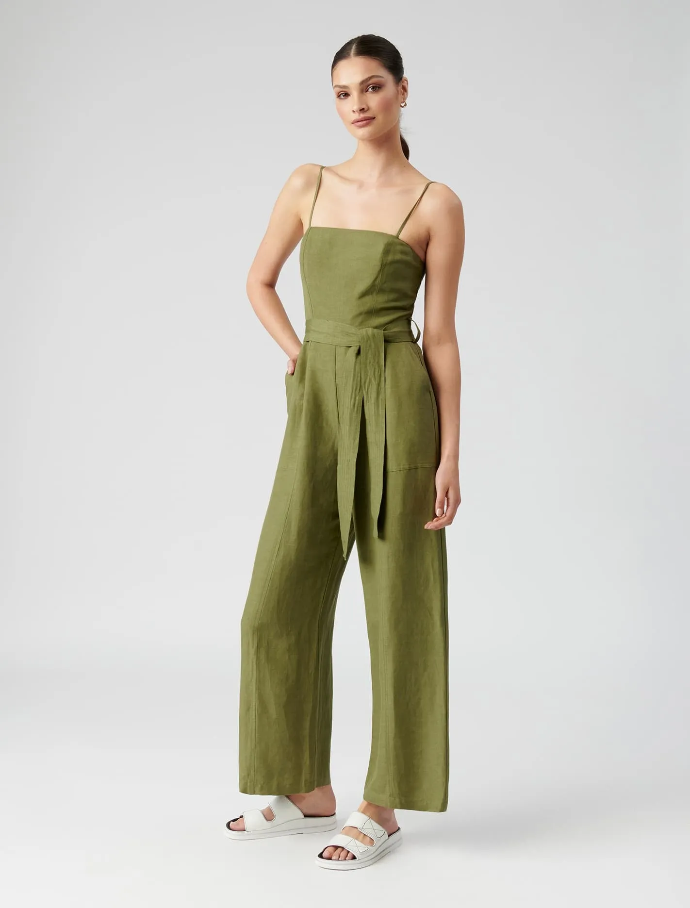 Avery Tie Waist Jumpsuit