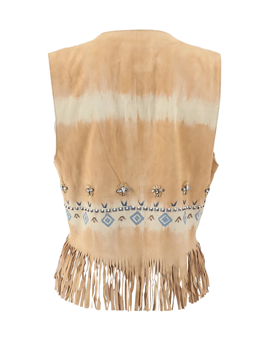 Beaded Fringe Gilet