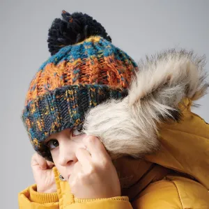 Beechfield Children's Corkscrew Pom Pom Beanie