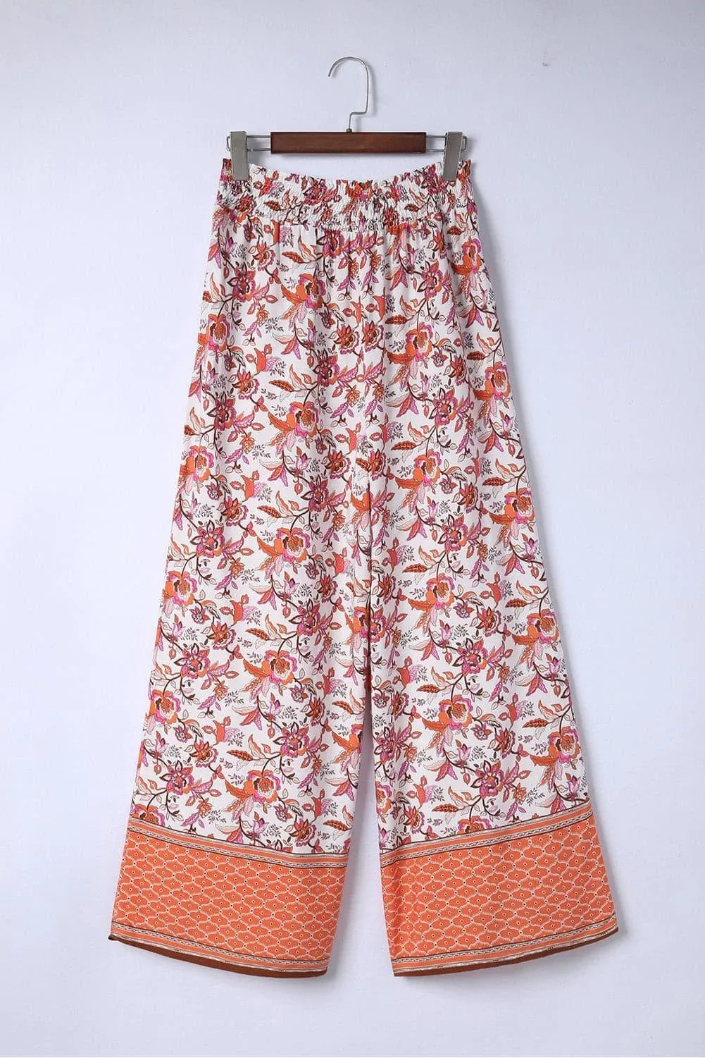 Bohemian Pleated Culottes Pants