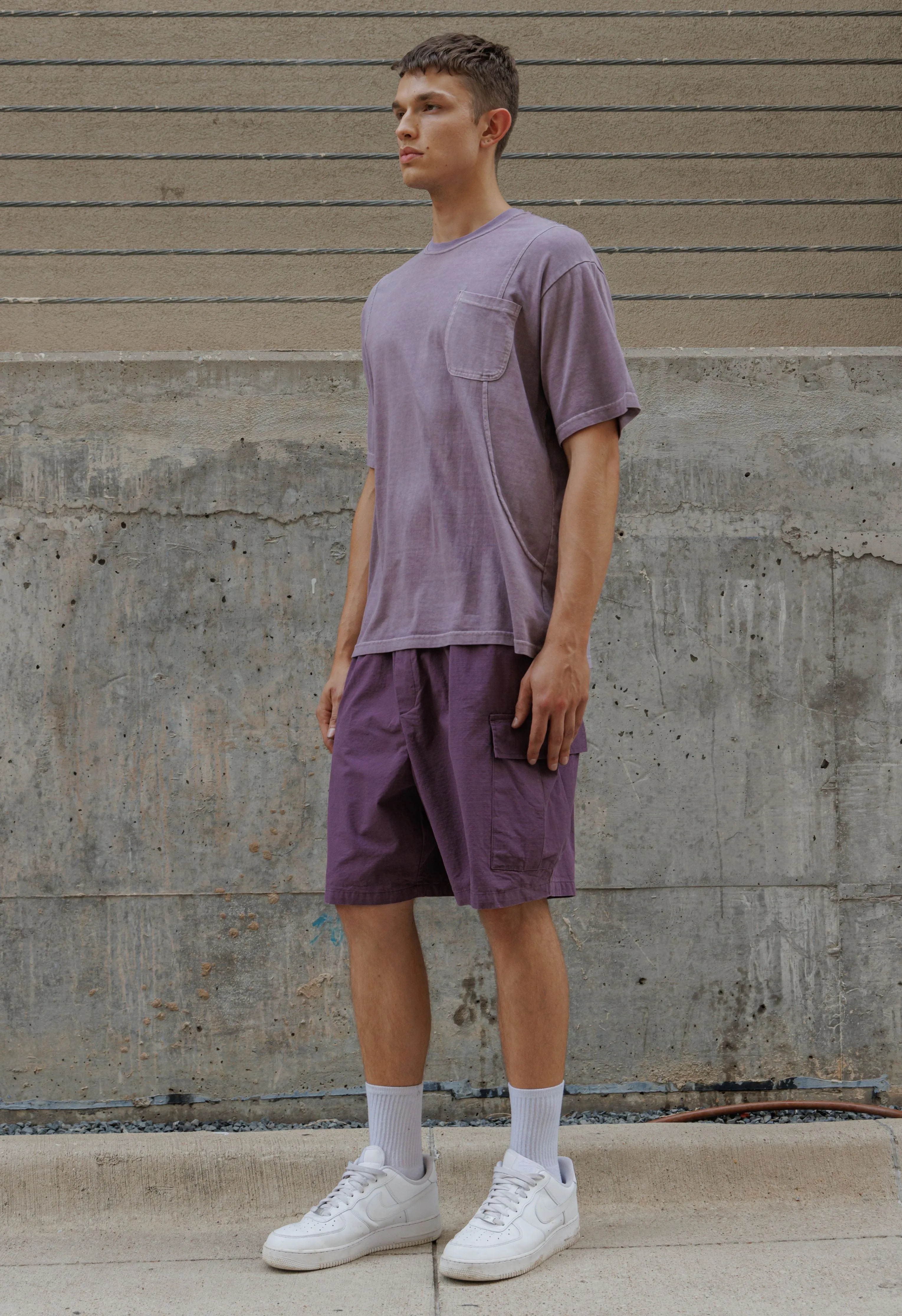 Cargo Shorts in Plum