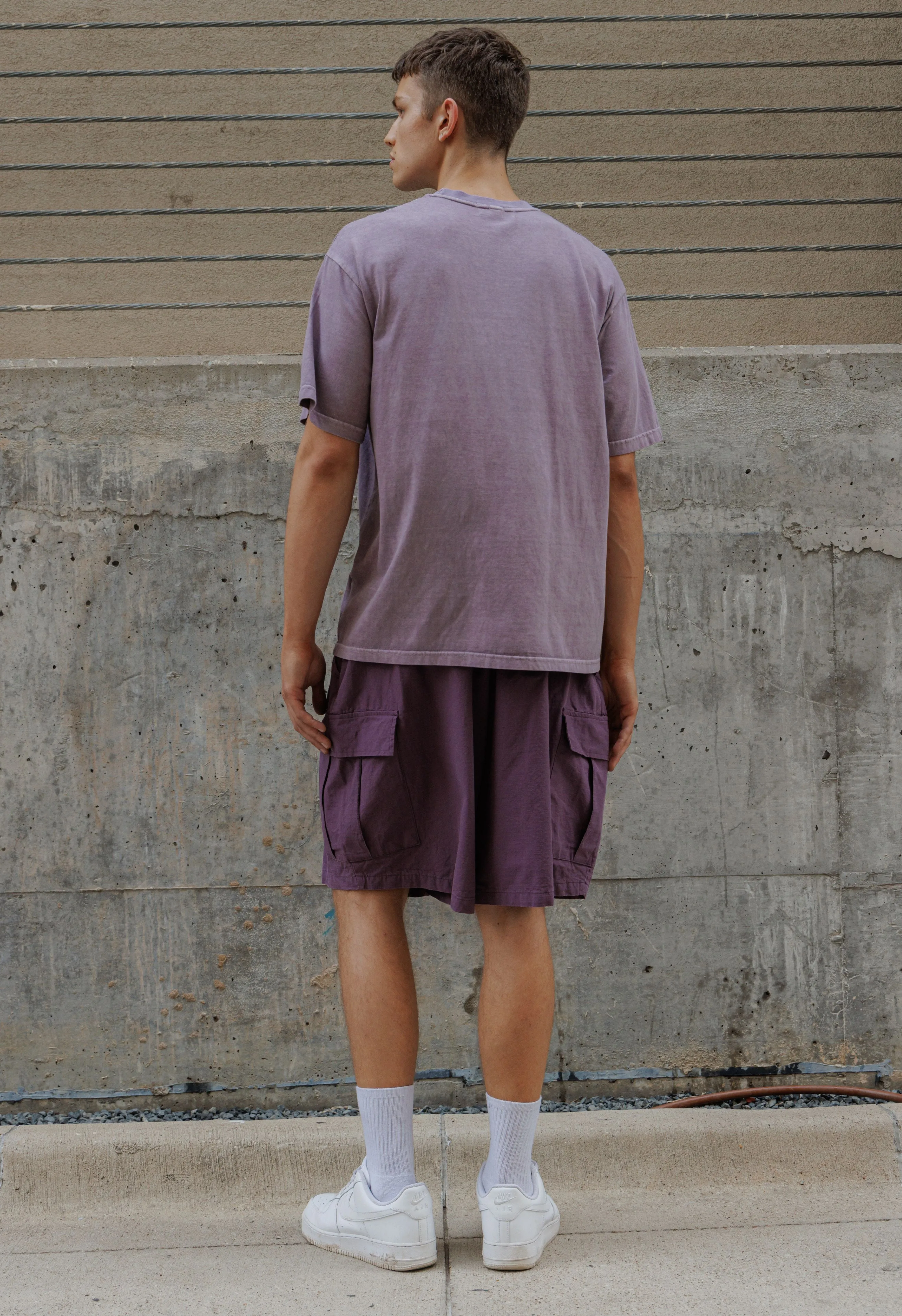 Cargo Shorts in Plum