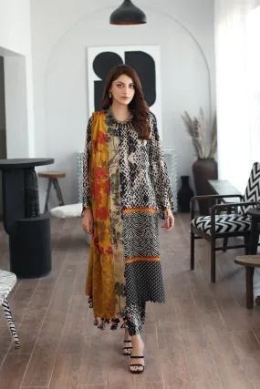 Charizma C-Print Linen with Wool Shawl 2023 – CPW3-11