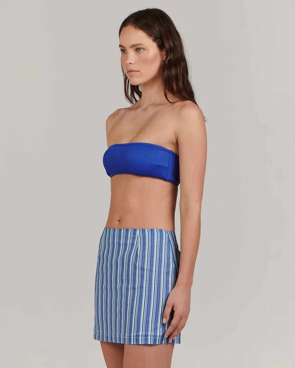 Charlie Holiday Alicia Mini Skirt - Sea Stripe