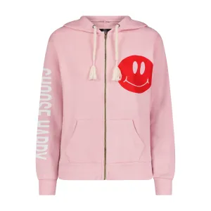 Choose Happy Pink Zip Up Hoodie