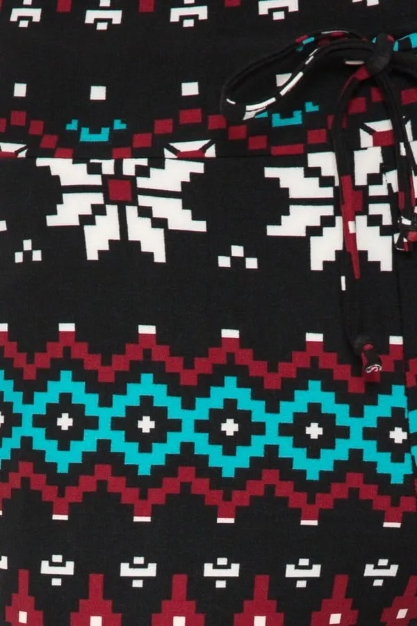 Christmas Fair Isle Print Comfortable Soft Lounge Pajama Pants