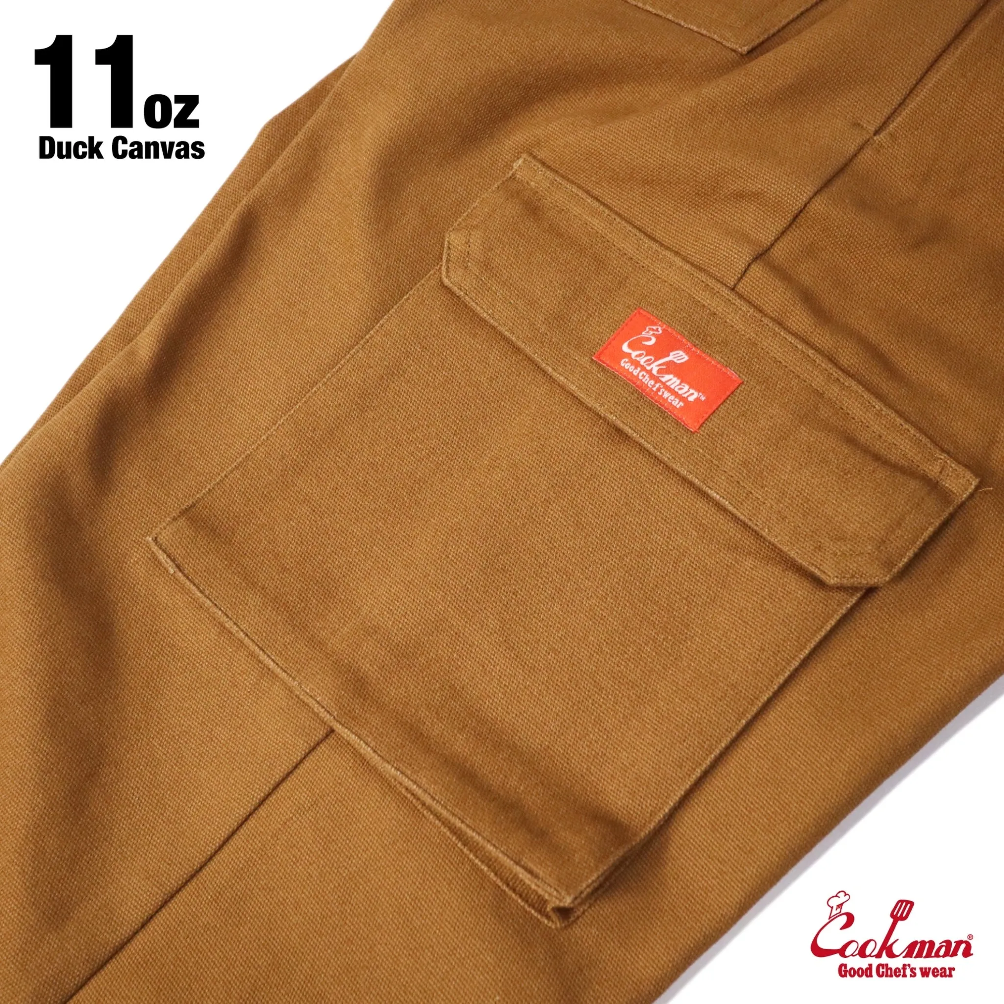 Cookman Chef Pants Cargo - Duck Canvas : Brown