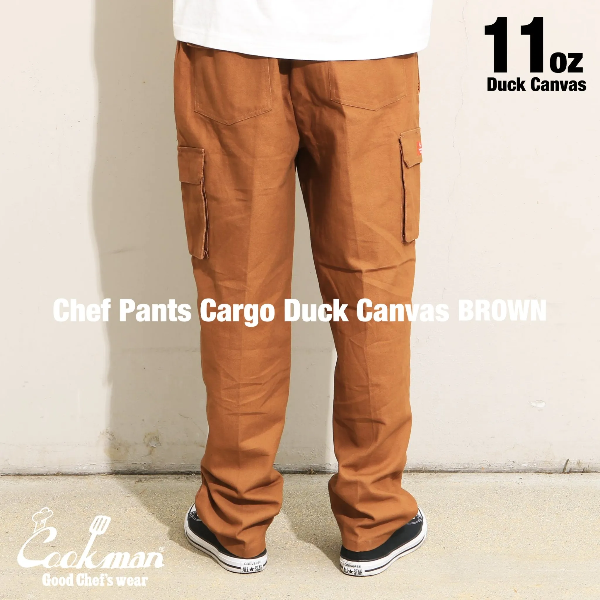 Cookman Chef Pants Cargo - Duck Canvas : Brown