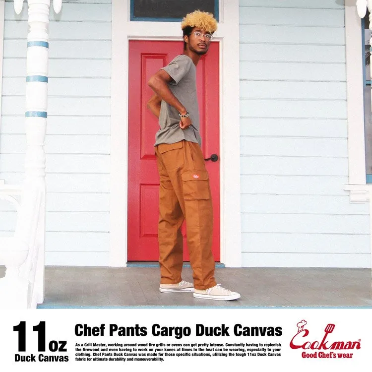 Cookman Chef Pants Cargo - Duck Canvas : Brown