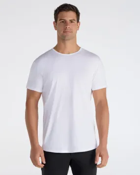 Cotton Short Sleeve Drop-Cut