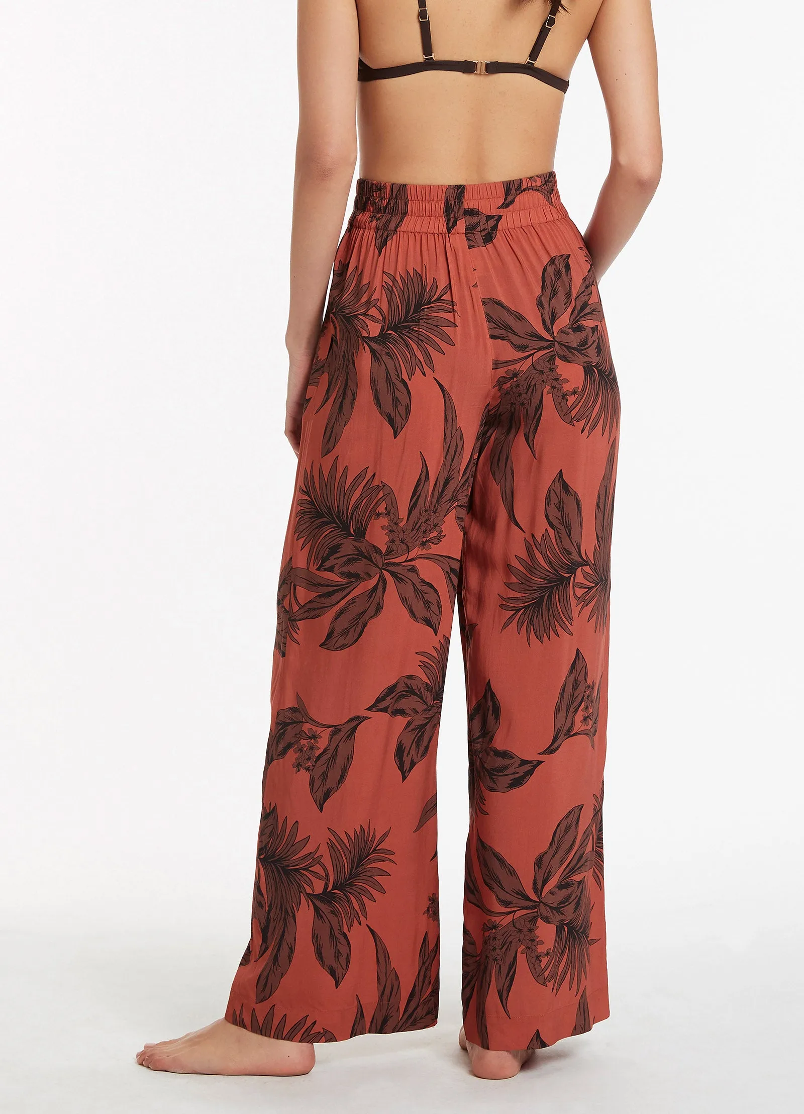 Desert Palm High Waist Pant - Terracotta