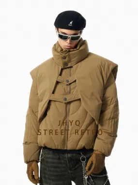 Detachable Vest Quilted Down Jacket