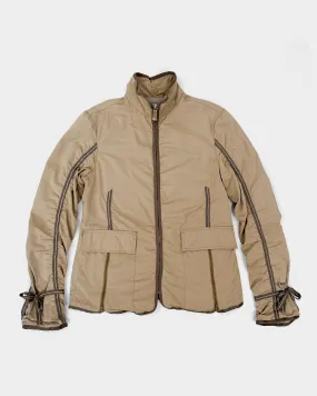 DKNY Beige Zipped Utility Jacket 1990's