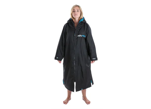 Dryrobe Advance Long Sleeve - Small - Black/Blue, Black/Red, Black/Pink or Black/Grey - Black/Red Available Only 1 in stock