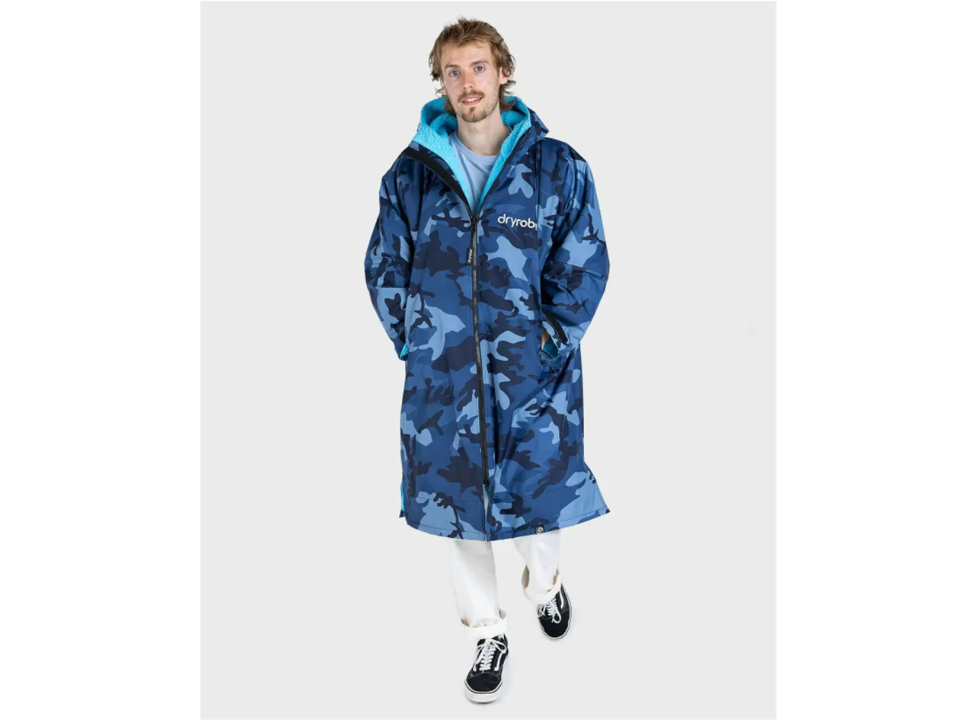 Dryrobe Advance V3 Adult Long Sleeve Blue Camo/Blue - Sizes Small/Medium/Large/Extra Large - In Stock - NEW