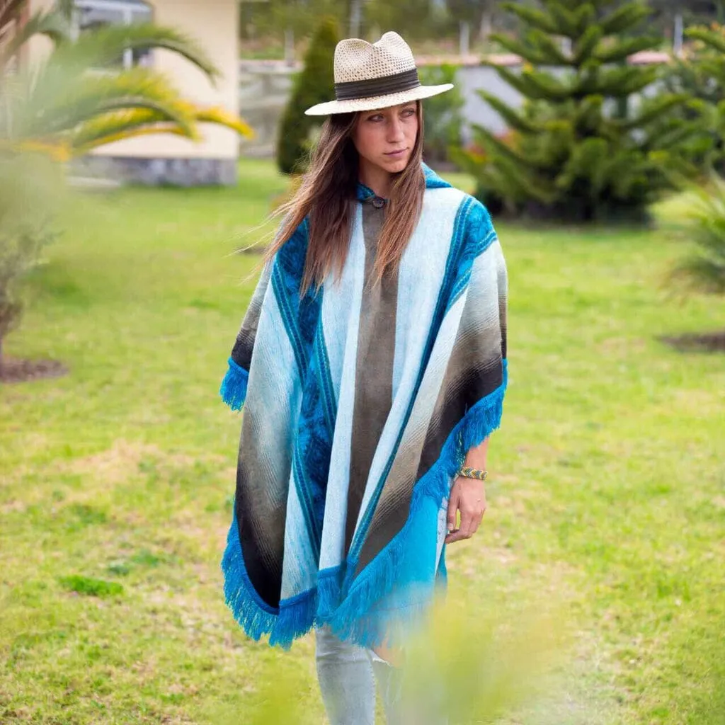 Earth and Water Alpaca Poncho