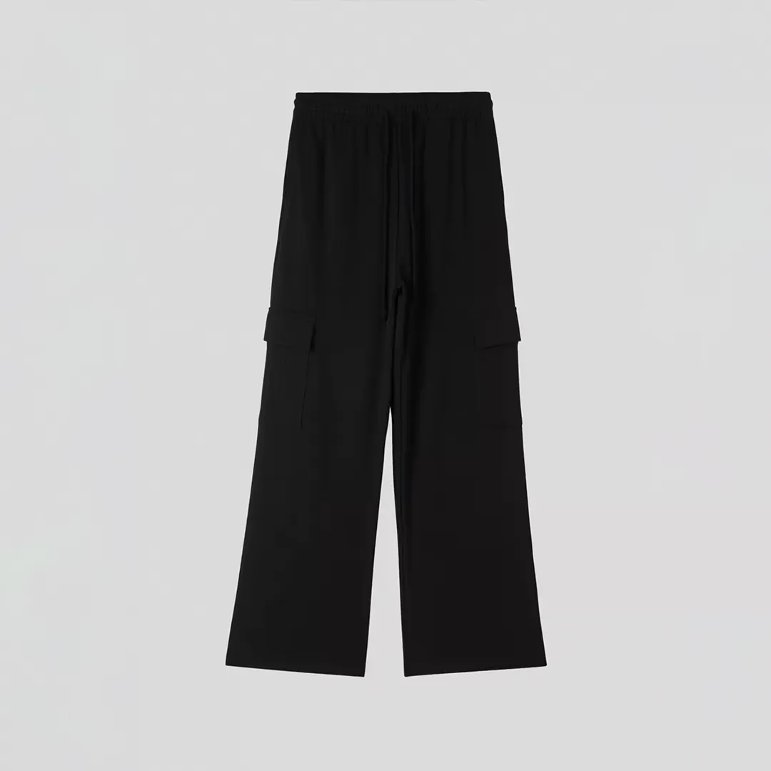 Elastic Waist Cargo Trousers