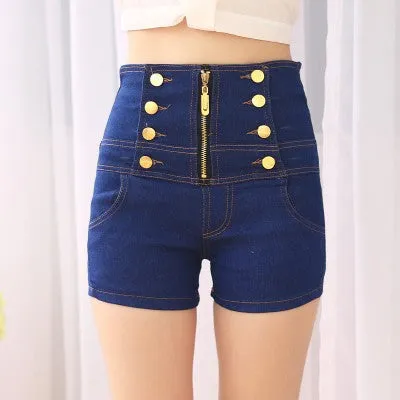 Fashion Tall Waist Jeans Shorts AD0052