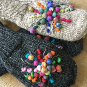 Felted Star Mittens