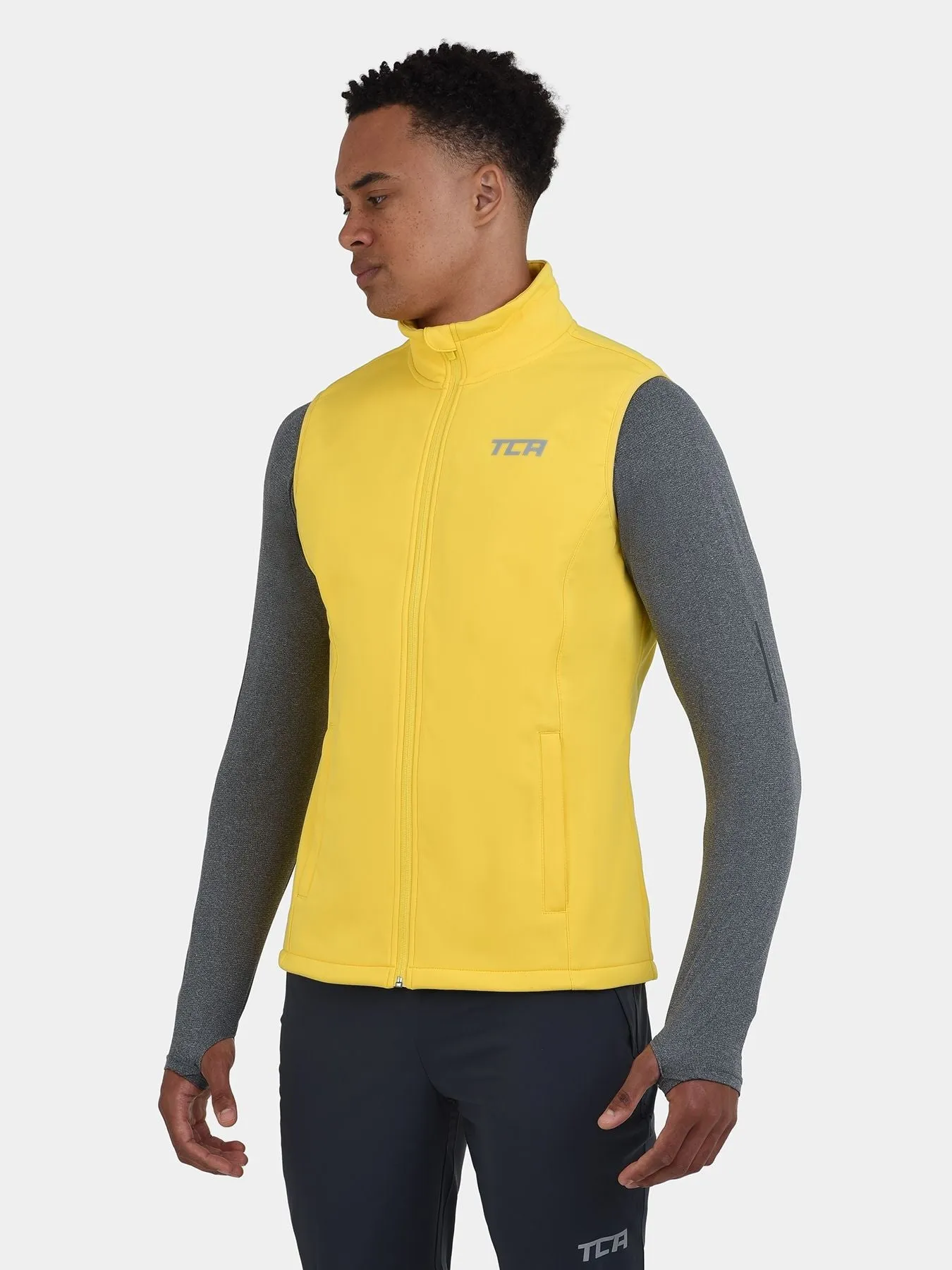 Flyweight Thermal Gilet For Men With Brushed Inner Fabric, Side & Internal Zip Pockets & Adjustable Toggles