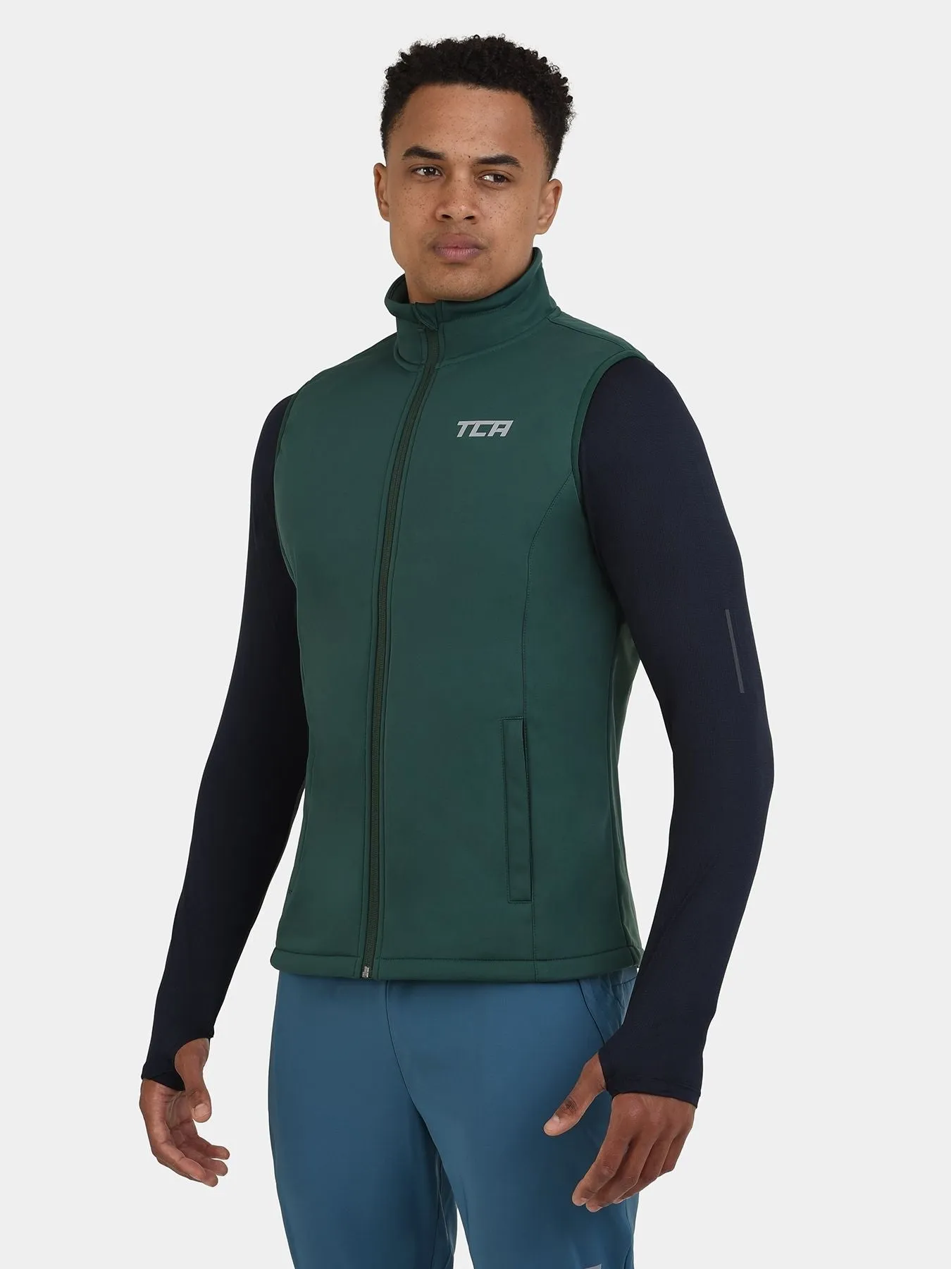 Flyweight Thermal Gilet For Men With Brushed Inner Fabric, Side & Internal Zip Pockets & Adjustable Toggles