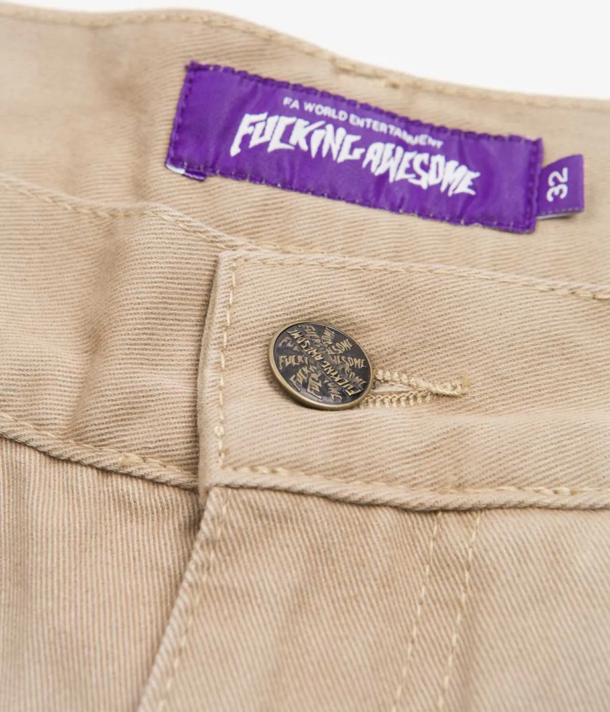 Fucking Awesome Contacts Baggy Cargo Pants - Khaki