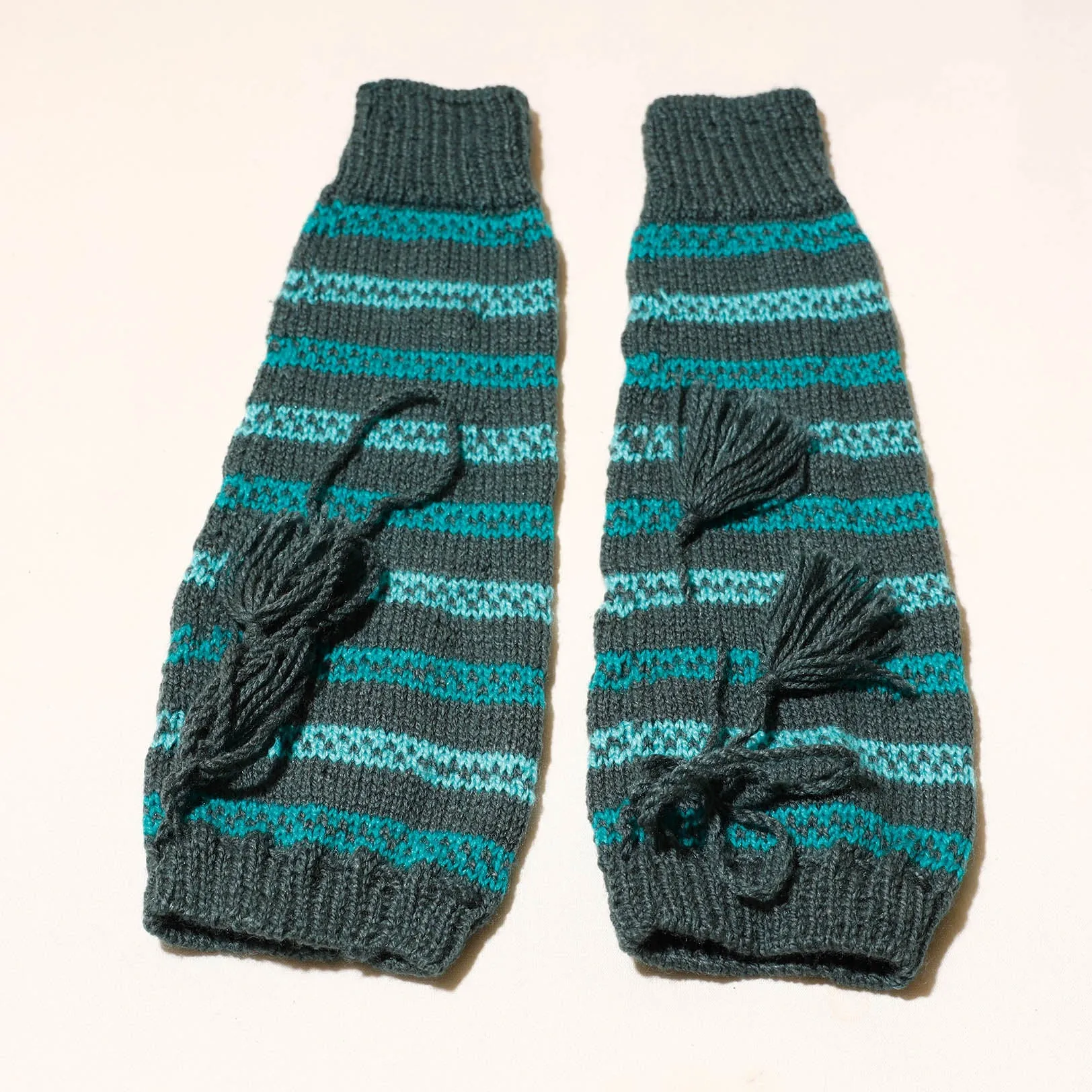 Grey - Kumaun Hand Knitted Woolen Leg Warmer