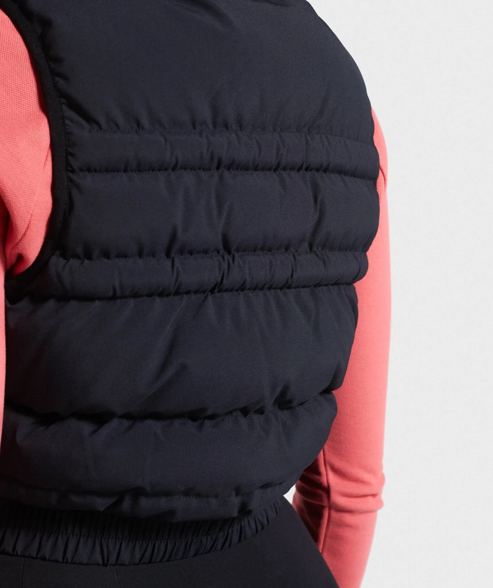 Gymshark Essential Crop Gilet - Black