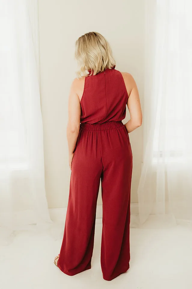 Halter Mock Jumpsuit