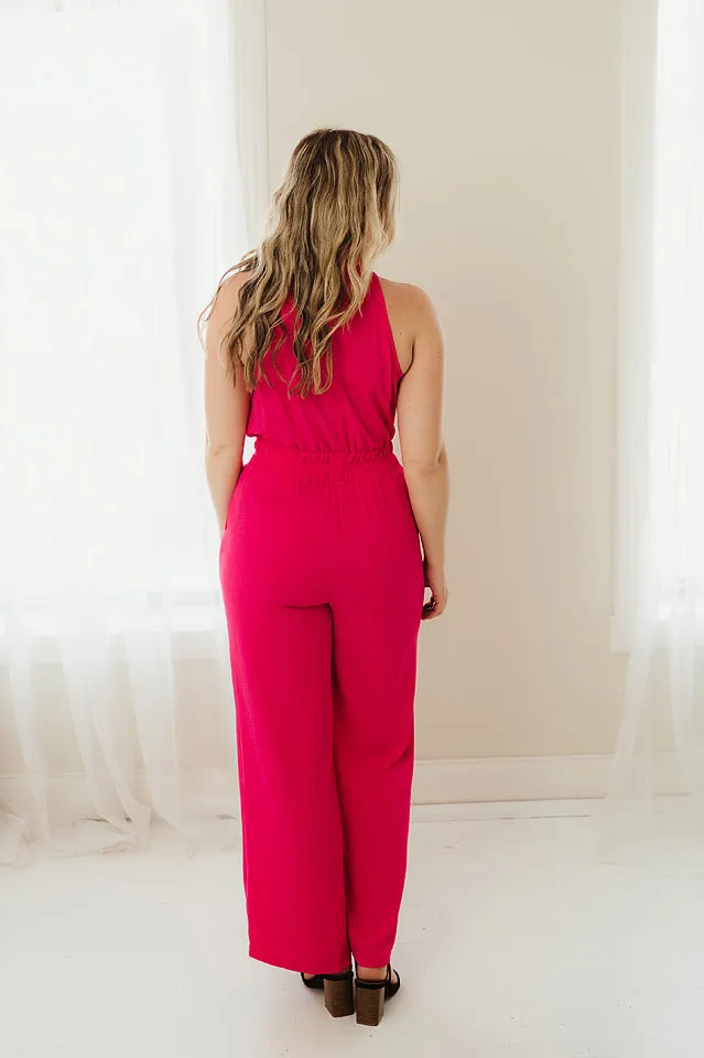 Halter Mock Jumpsuit