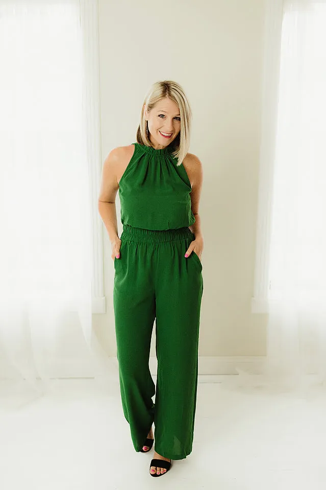 Halter Mock Jumpsuit