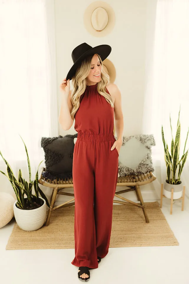 Halter Mock Jumpsuit