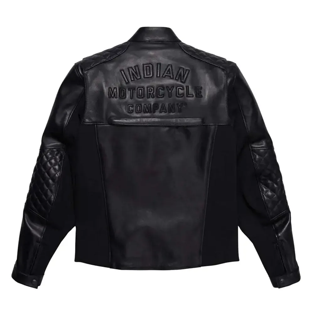 Indian Motorcycle  Mens Lambeth Jacket Warm Soft Comfortable Durable Fabric Black