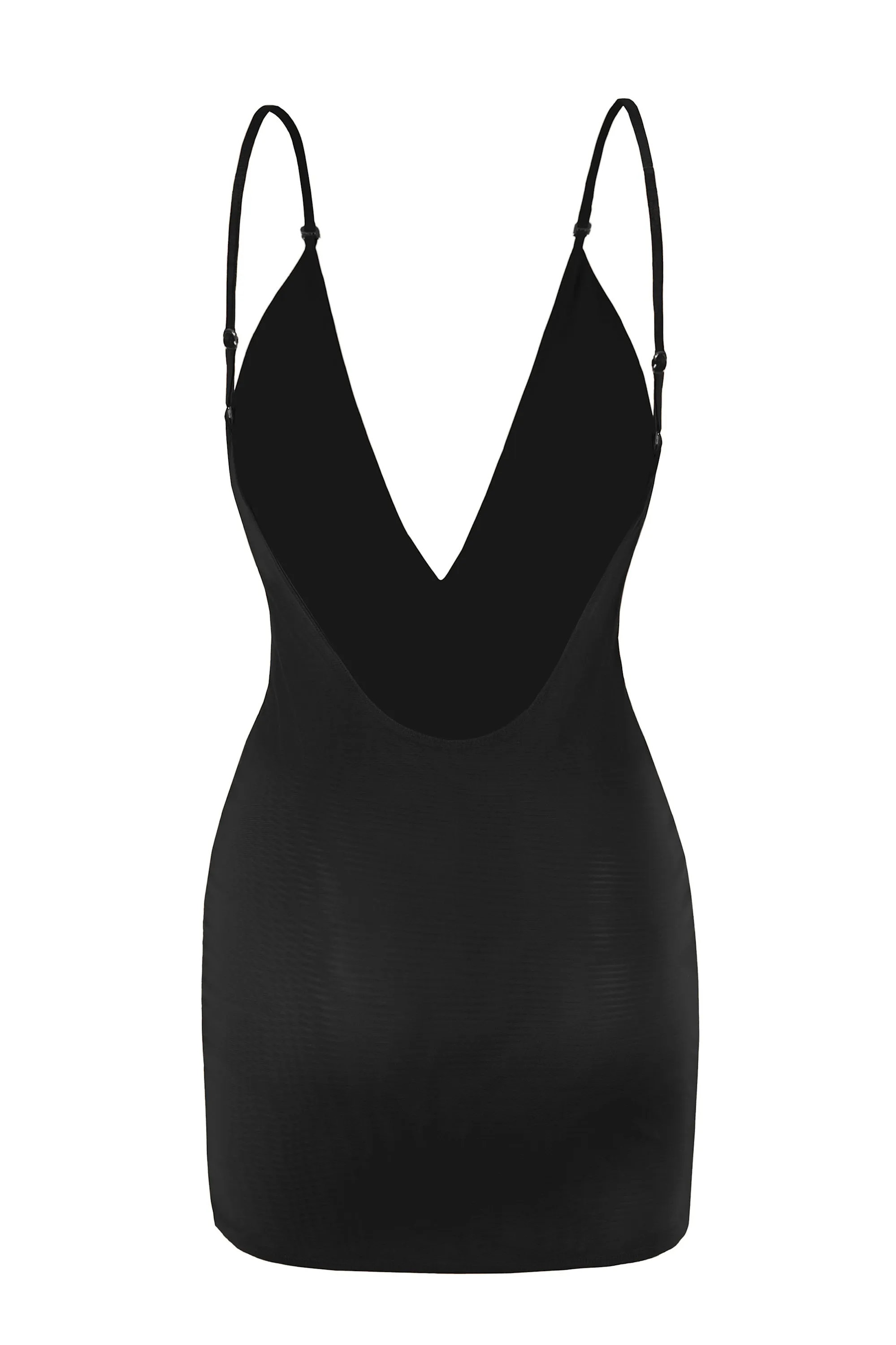 Intimates Soft Mesh Multiway Mini Dress in Black