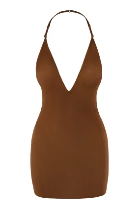 Intimates Soft Mesh Multiway Mini Dress in Chestnut