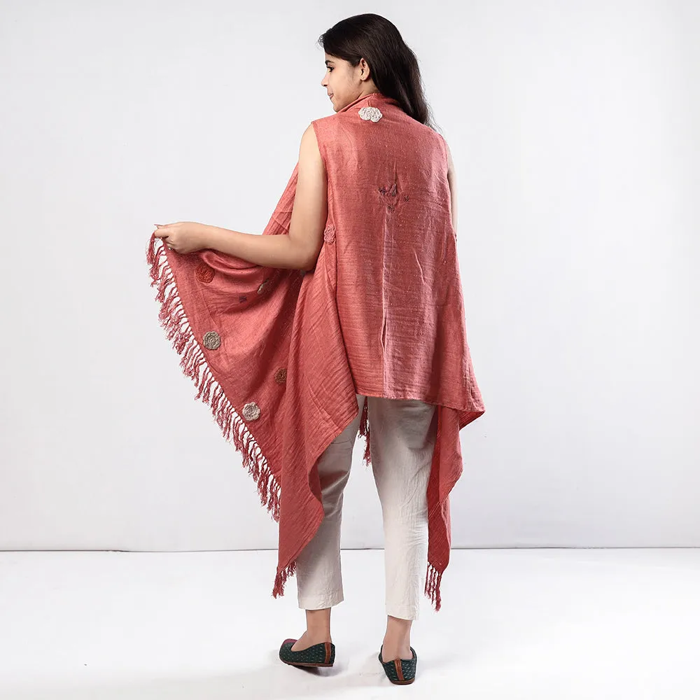 Kullu Karishma Handwoven Pure Angora & Merino Wool Knitted Wrap