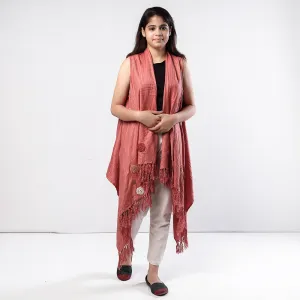 Kullu Karishma Handwoven Pure Angora & Merino Wool Knitted Wrap