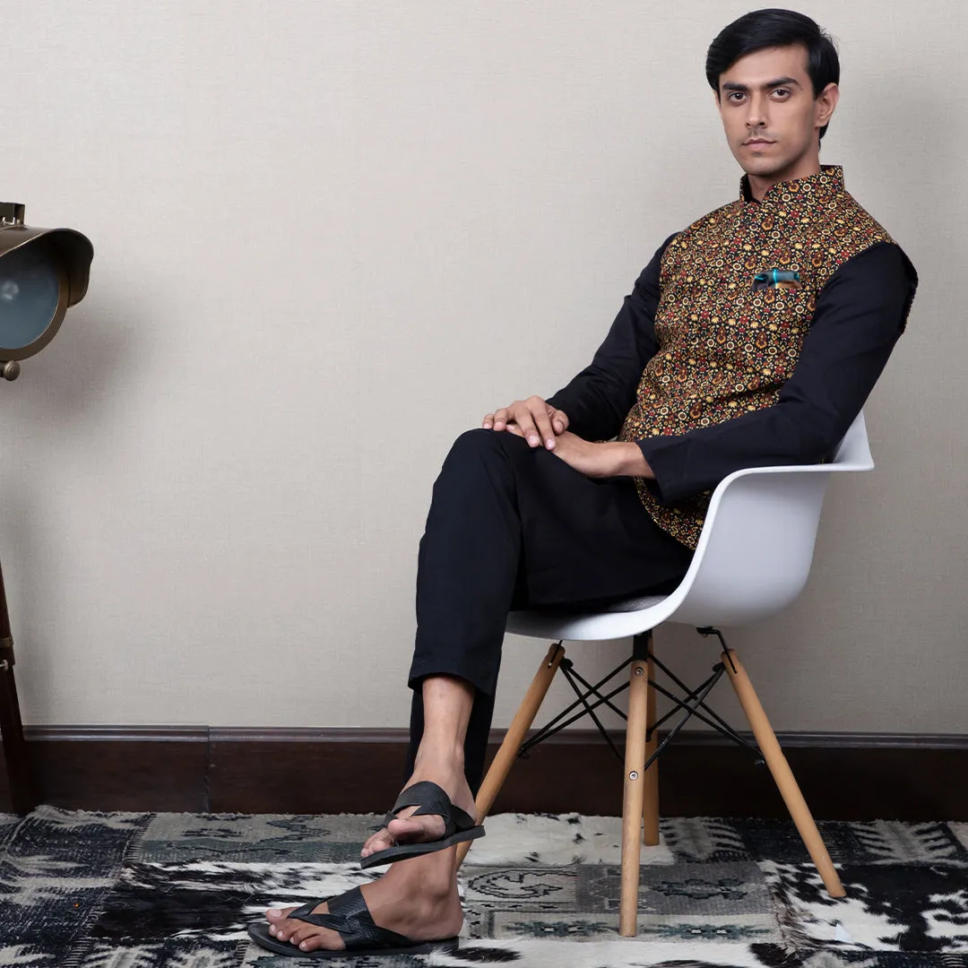 Lekh Printed Nehru Jacket