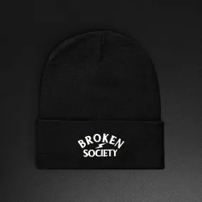 Logo Embroided Beanie - Black