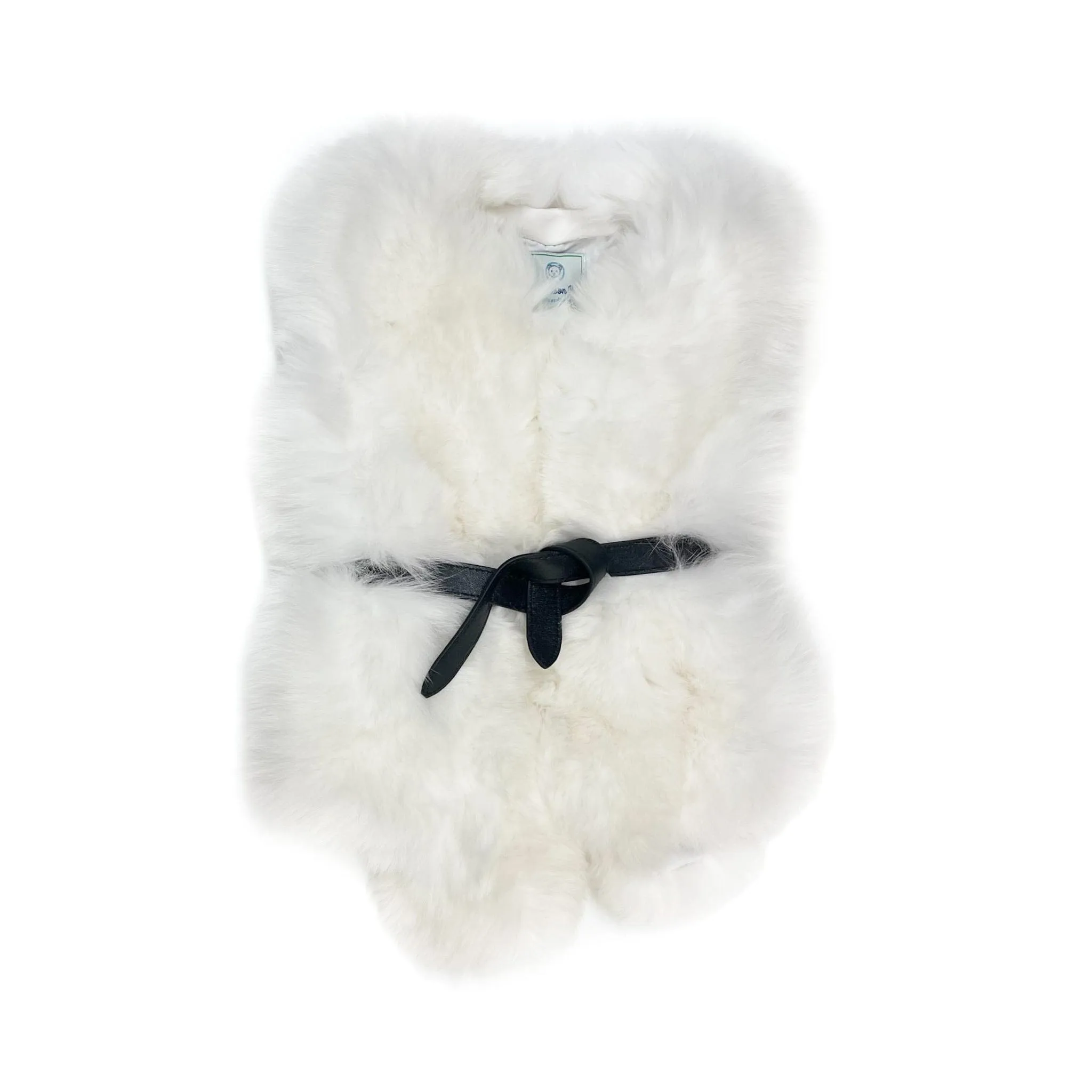 Luxurious White Fox Vest